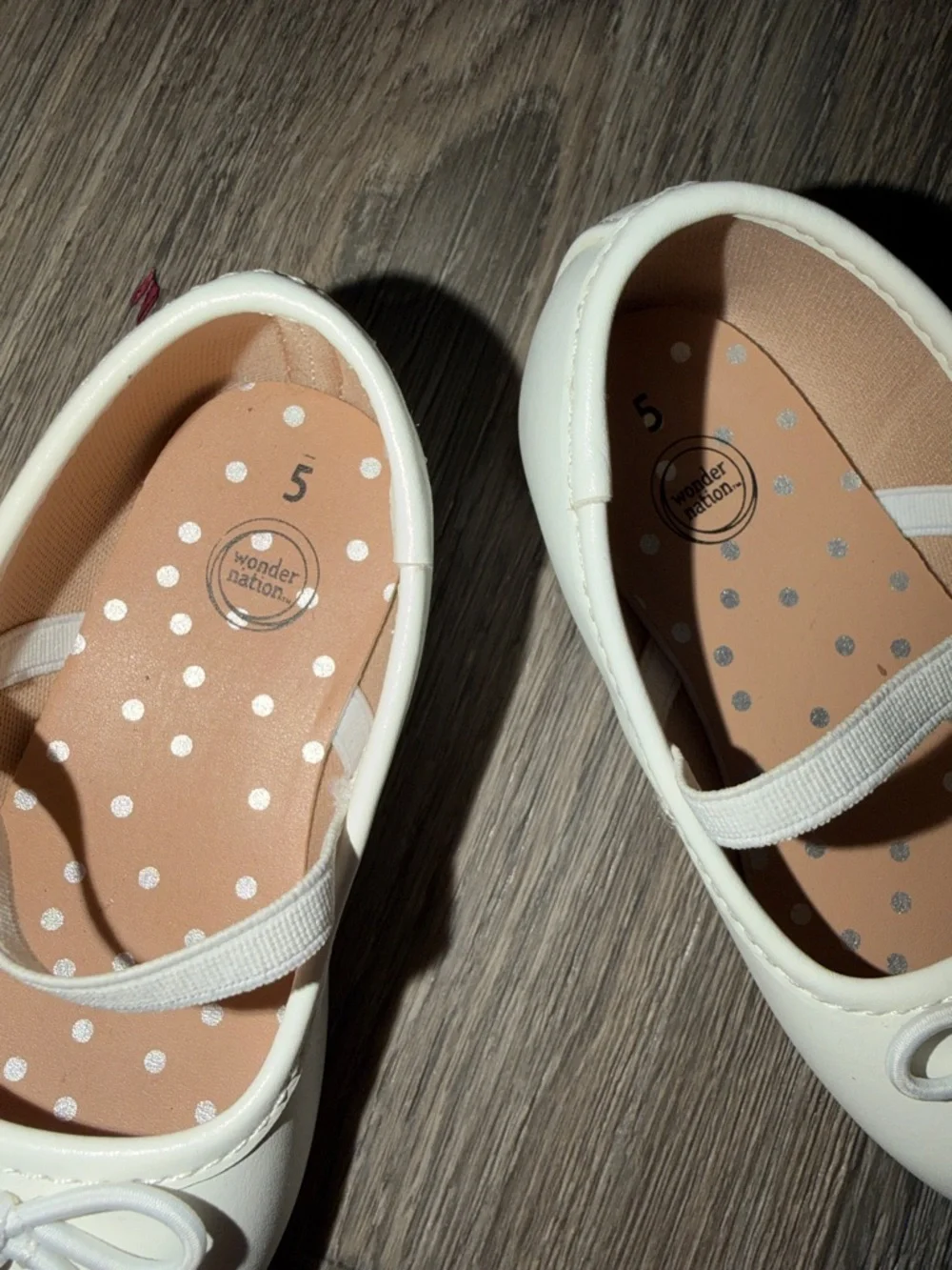wonder nation White Girls' Bow Flats